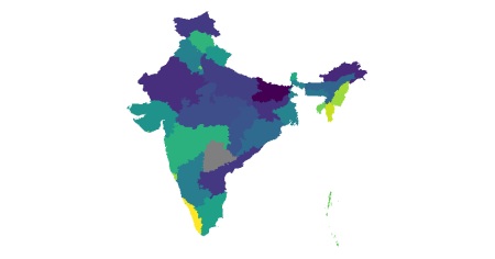 Choropleth map