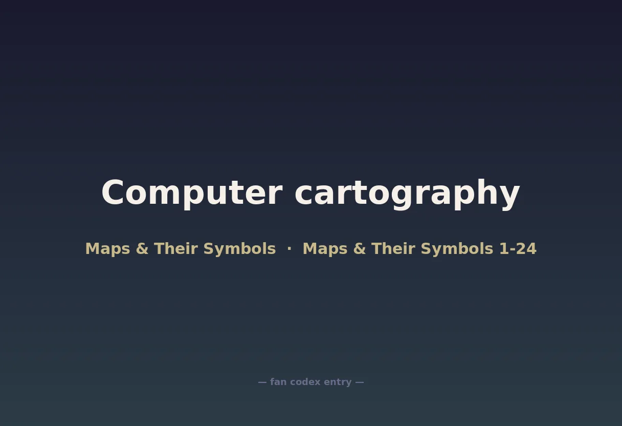 Computer cartography