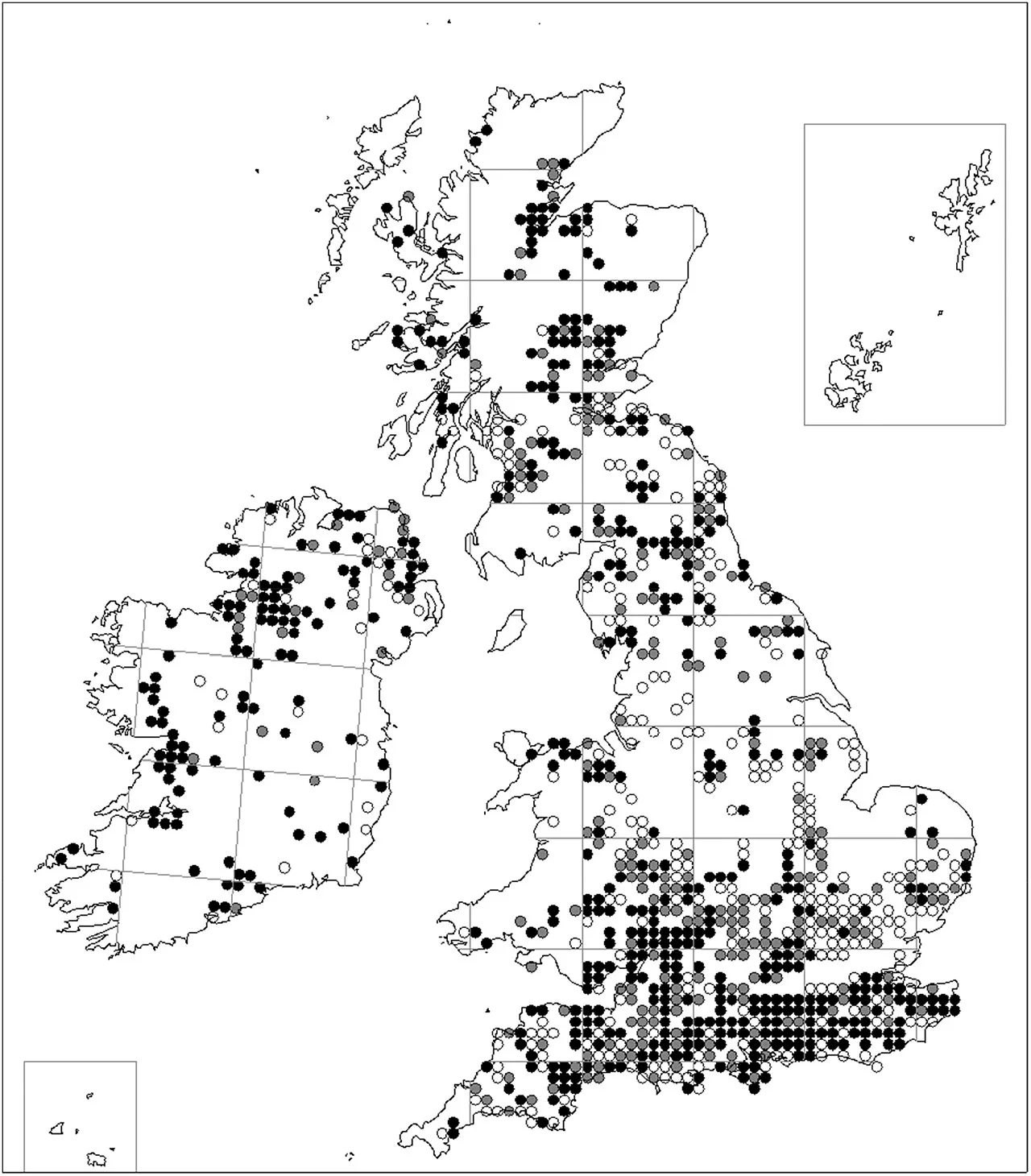 Dot distribution map