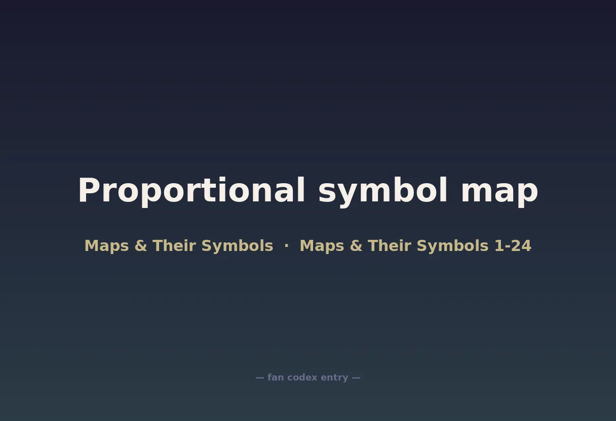 Proportional symbol map