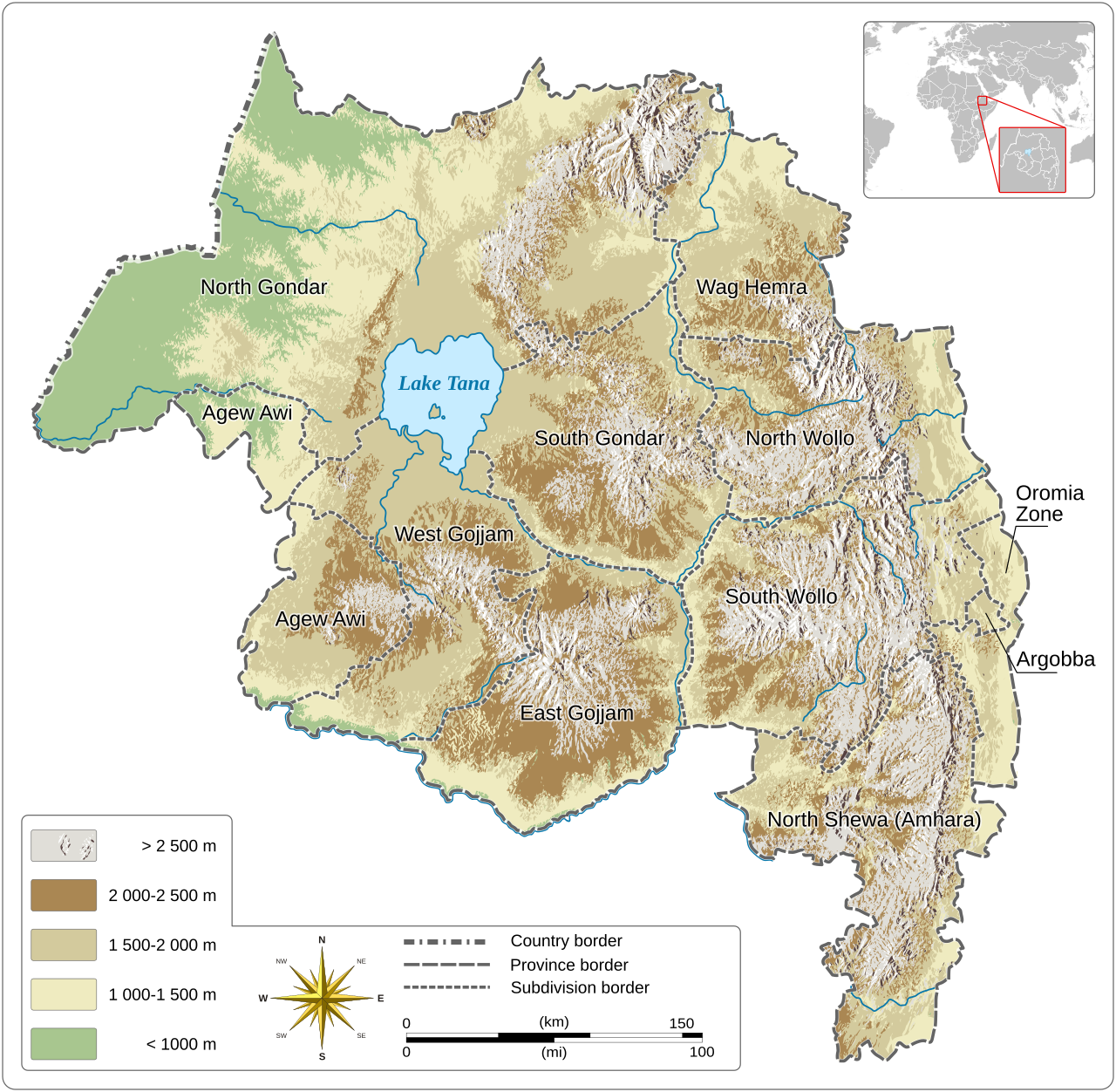Topographic map