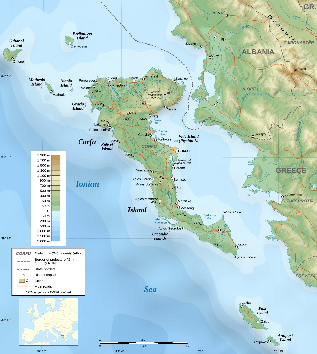 Topographic map